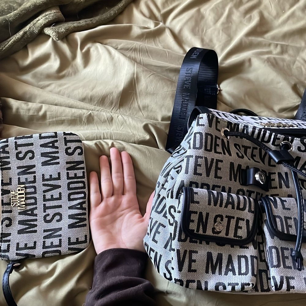 Steve Madden Mini Backpack + Pouch - image 4